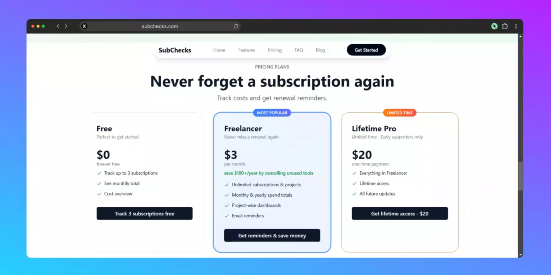 Pricing Plans